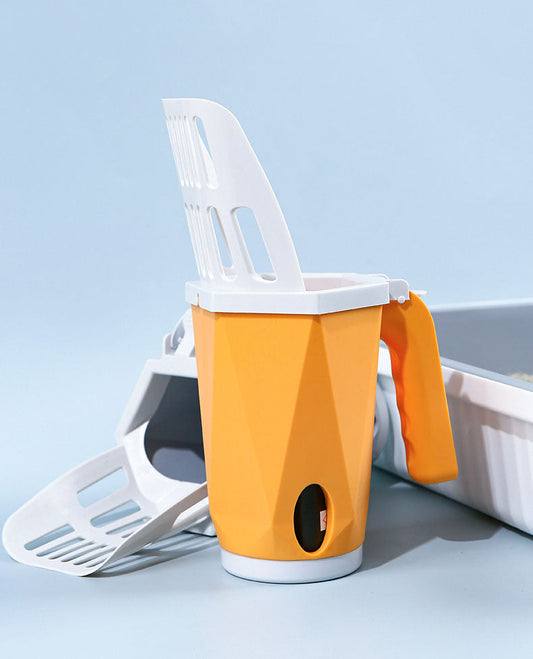 Cat Litter Box Scoop - Orange Pink or Grey